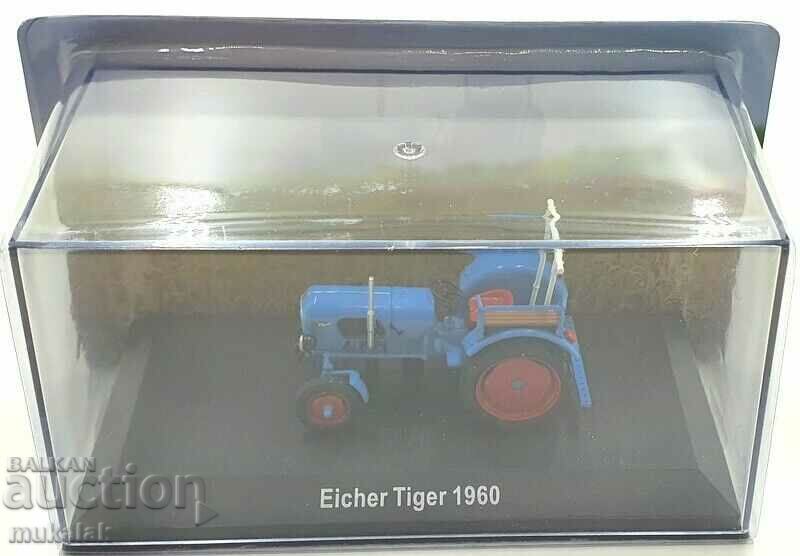 1:43 HACHETTE EICHER TIGER TRACTOR COMBINE TROLLEY MODEL - 5 1:43 HACHETTE EICHER TIGER TRACTOR COMBINE TROLLEY MODEL - 5