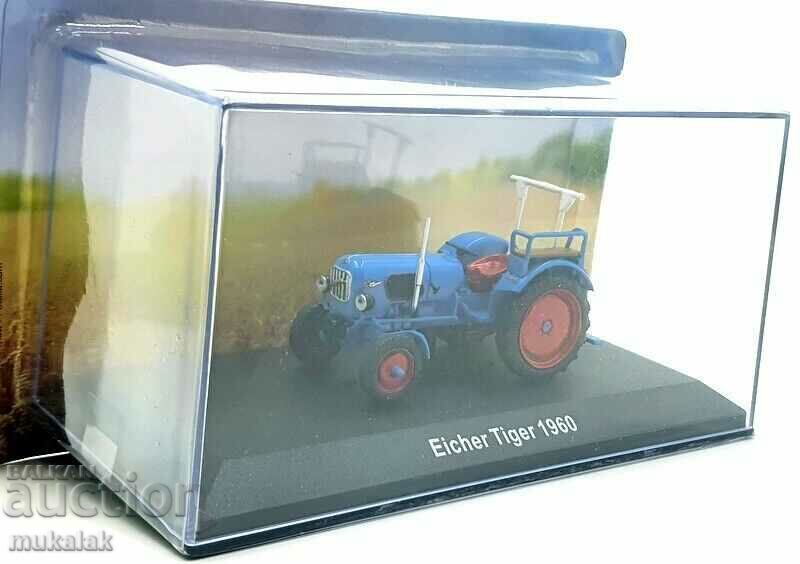 1:43 HACHETTE EICHER TIGER TRACTOR COMBINE TROLLEY ΜΟΝΤΕΛΟ