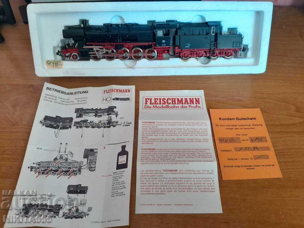 Locomotive Fleischmann 4175 HO Gauge Class BR 50 058 2-10-0 Locomotive Fleischmann 4175 HO Gauge Class BR 50 058 2-10-0