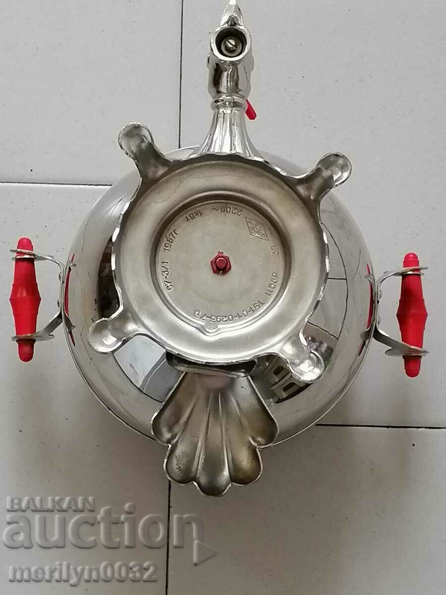 Samovar from 1987 Petrushka USSR, kettle, service - 5 Samovar from 1987 Petrushka USSR, kettle, service - 5