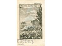 1780 - OLD ENGRAVING - Chinese Boats - ORIGINAL