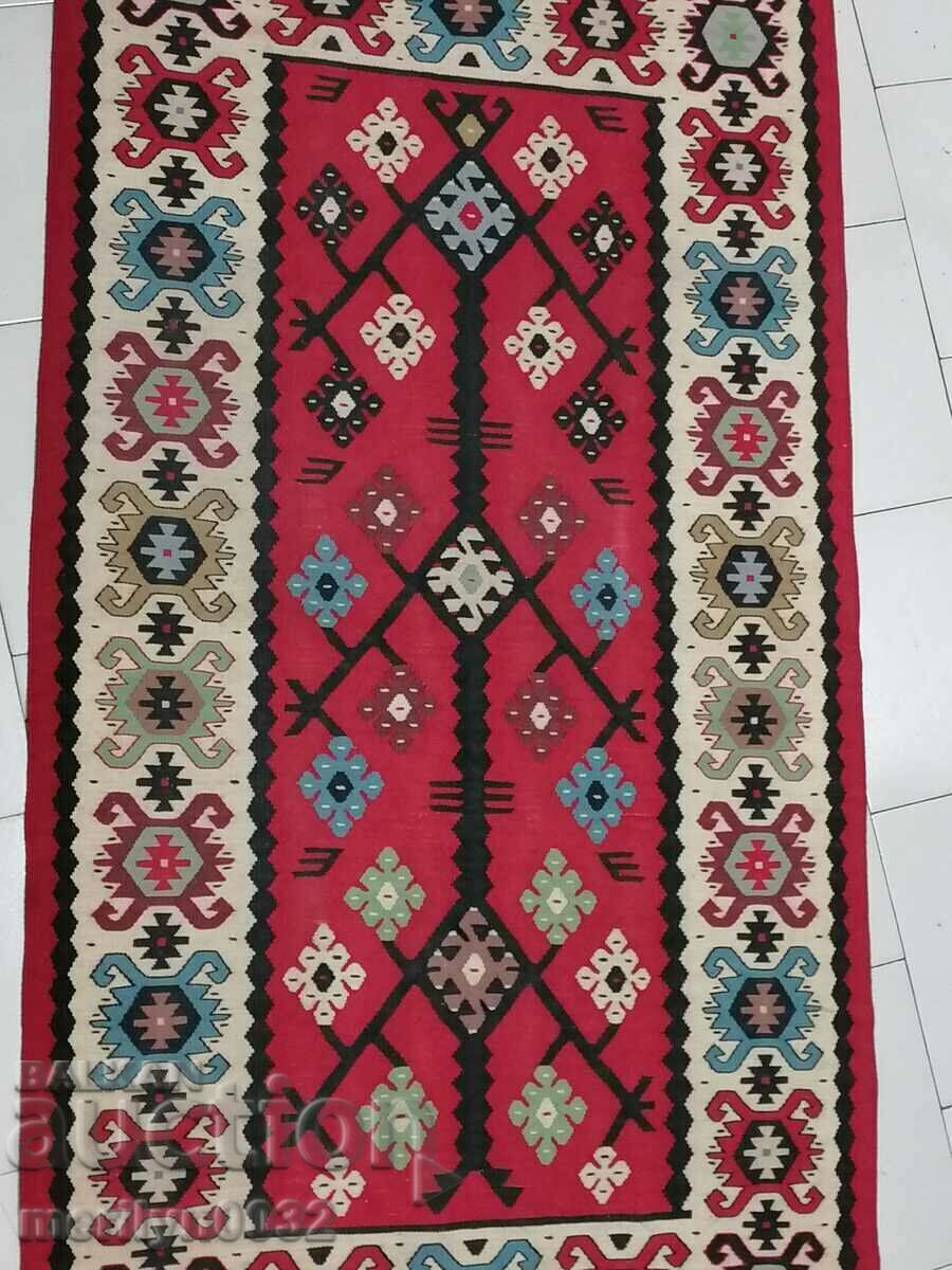 Delivery of Old hand-woven chiprovka path 155/80cm patterned carpet Delivery of Old hand-woven chiprovka path 155/80cm patterned carpet