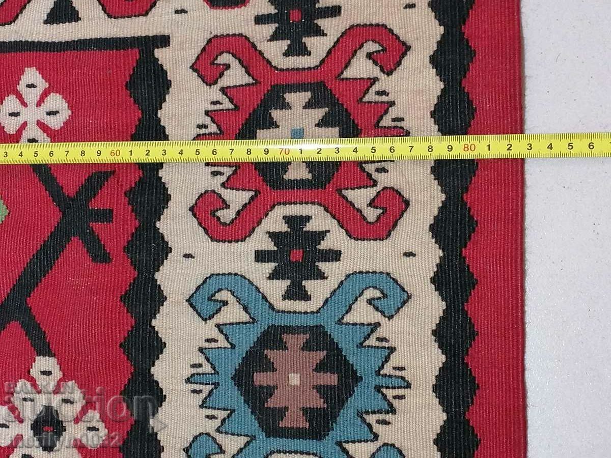 Old hand-woven chiprovka path 155/80cm patterned carpet - 6 Old hand-woven chiprovka path 155/80cm patterned carpet - 6