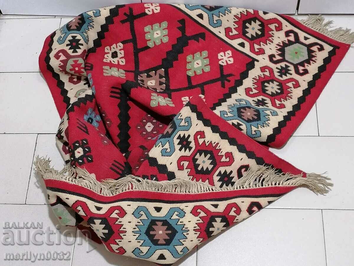 Old hand-woven chiprovka path 155/80cm patterned carpet - 7 Old hand-woven chiprovka path 155/80cm patterned carpet - 7