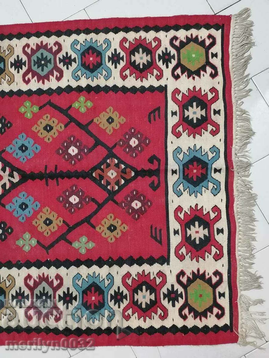 Old hand-woven chiprovka path 155/80cm patterned carpet with price 239.00 BGN | € 122.20 Old hand-woven chiprovka path 155/80cm patterned carpet with price 239.00 BGN | € 122.20