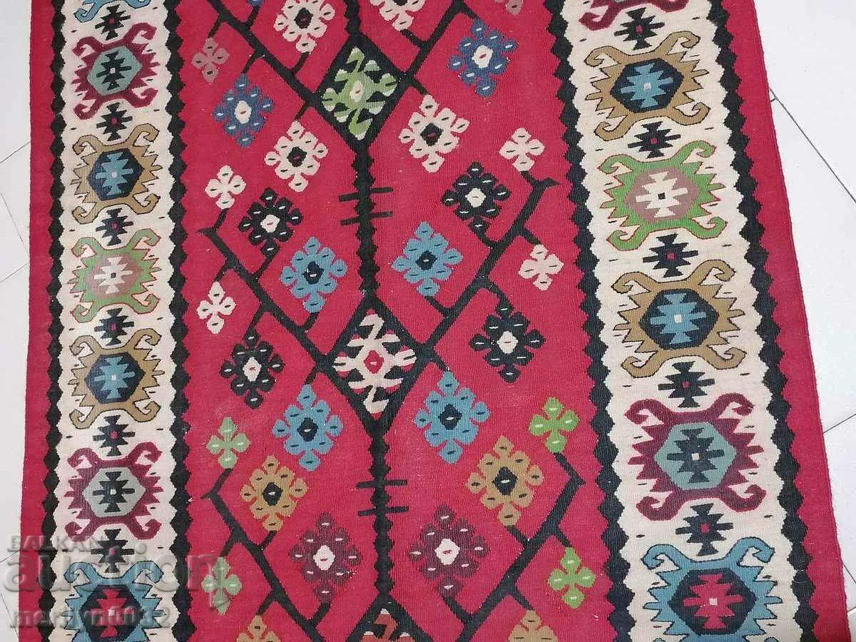 Old hand-woven chiprovka path 155/80cm patterned carpet - 6 Old hand-woven chiprovka path 155/80cm patterned carpet - 6