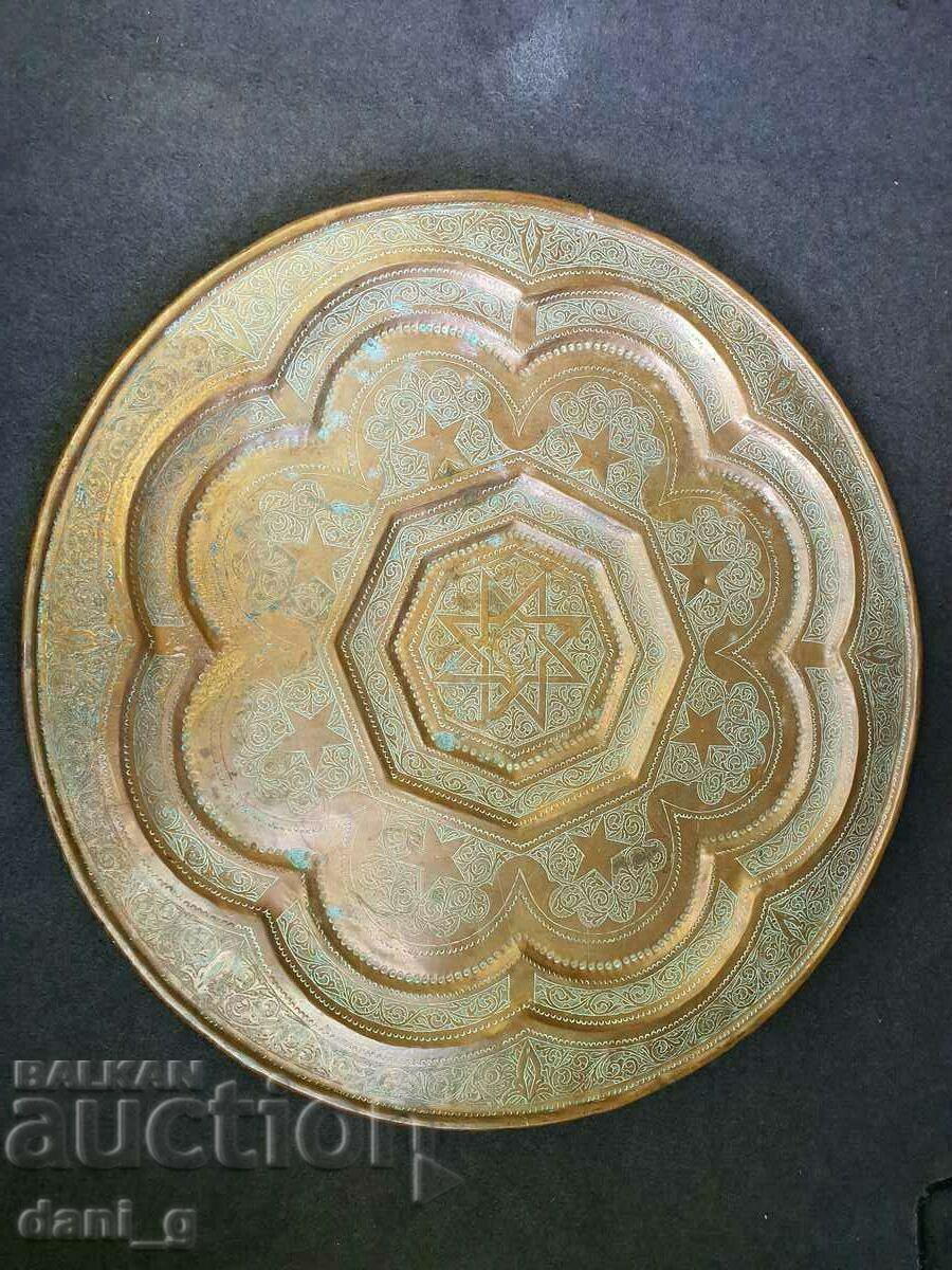 Χάλκινος οθωμανικός καναπές, χειροποίητος, πλούσια διακοσμημένος