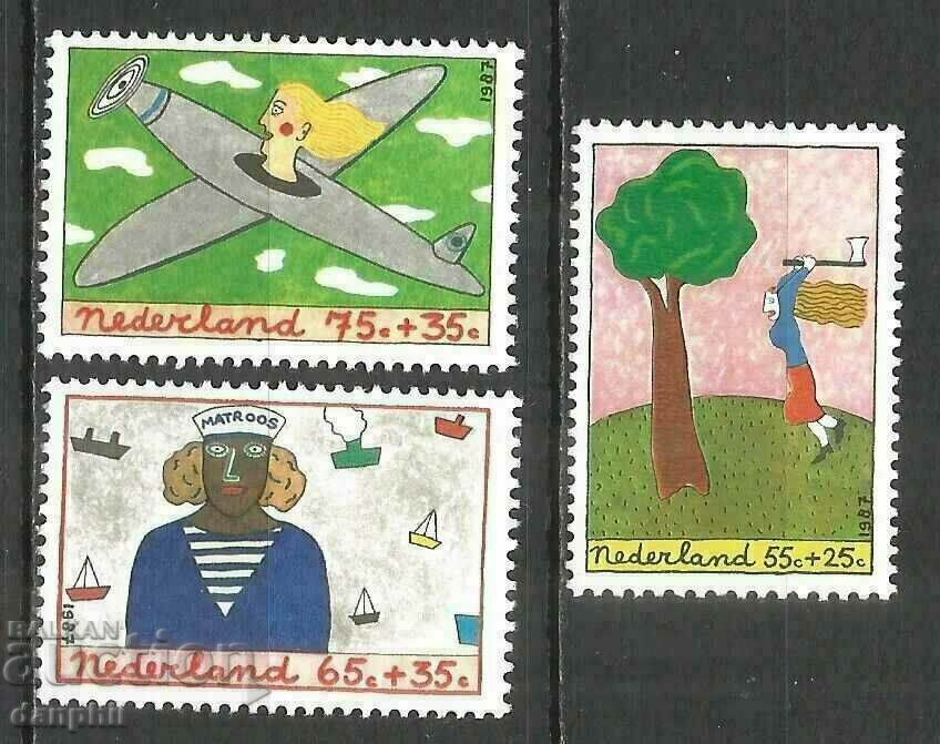 Холандия 1987 Детски рисунки  (**) чиста серия