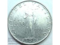 100 λίρες 1955 Βατικανό 27 χλστ
