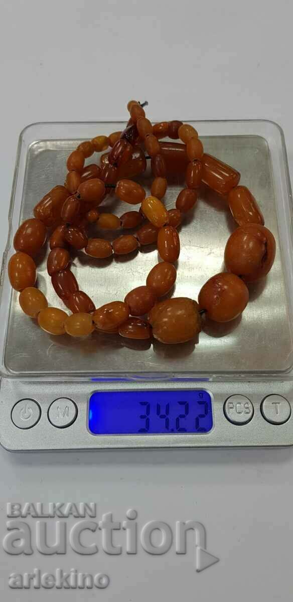 Natural Old Amber AMBER BUTTERSCOTH Rosary - 7 Natural Old Amber AMBER BUTTERSCOTH Rosary - 7