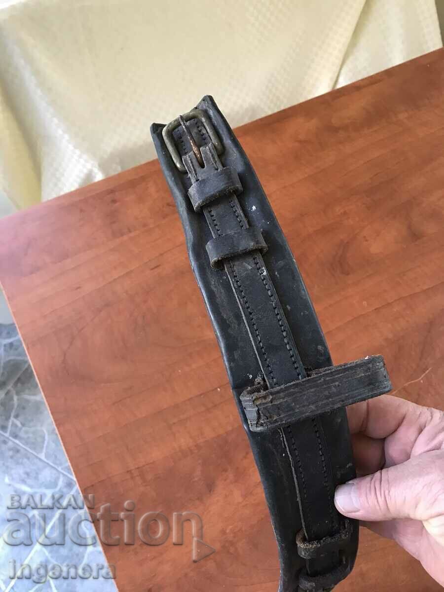 AMMUNITION PART OF HARNESS HORSE LEATHER BRASS ETHNIC - 6 AMMUNITION PART OF HARNESS HORSE LEATHER BRASS ETHNIC - 6