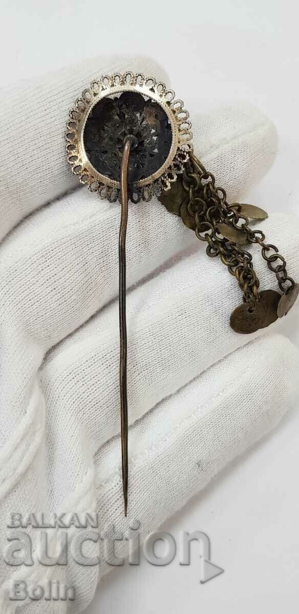 Rare Renaissance pin, brooch, pin - 19th century - 5