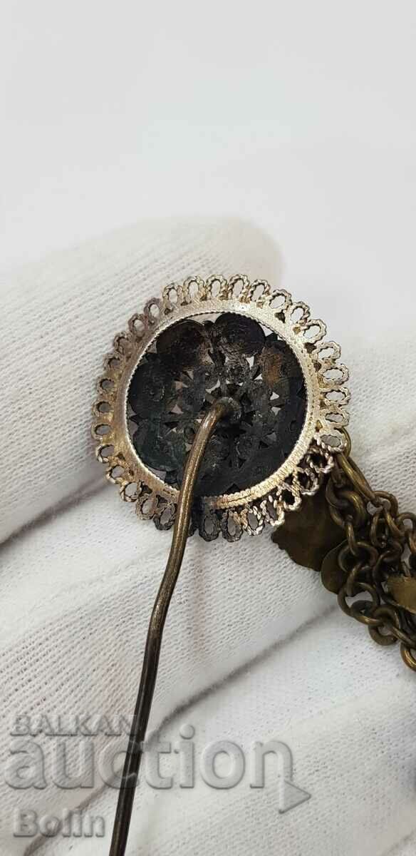 Rare Renaissance pin, brooch, pin - 19th century - 6