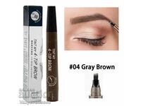 Waterproof eyebrow applicator brown gray pencil