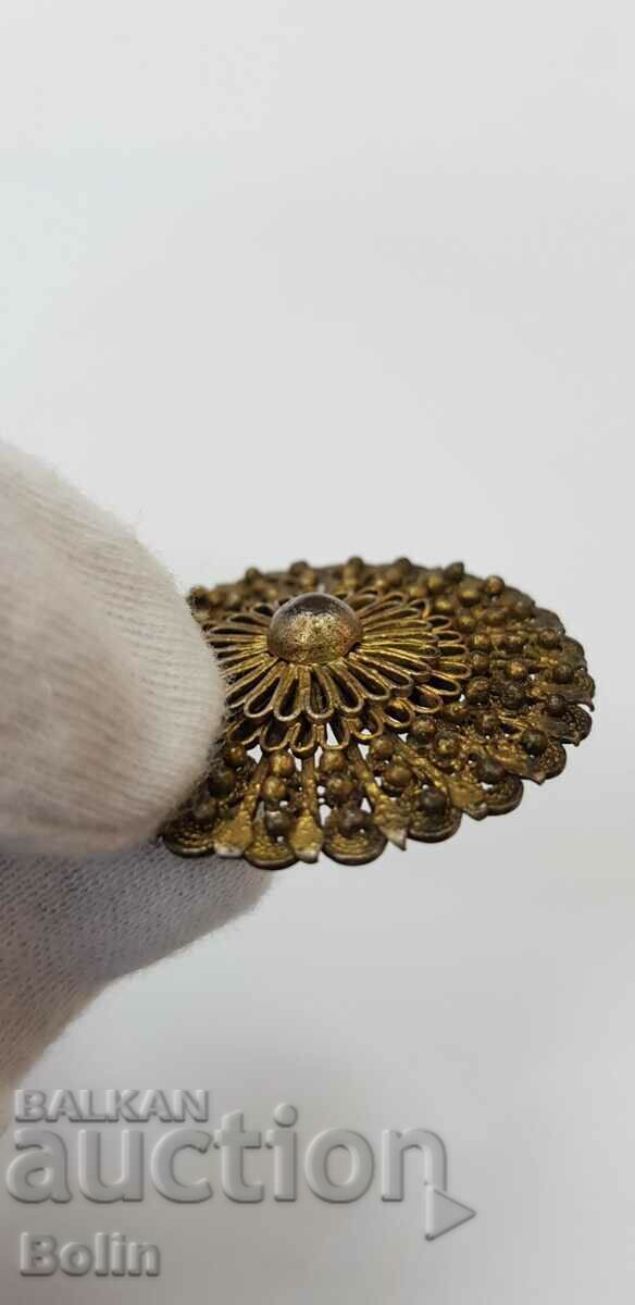 Beautiful Revival pin, gilt pin - 19th century - 6 Beautiful Revival pin, gilt pin - 19th century - 6