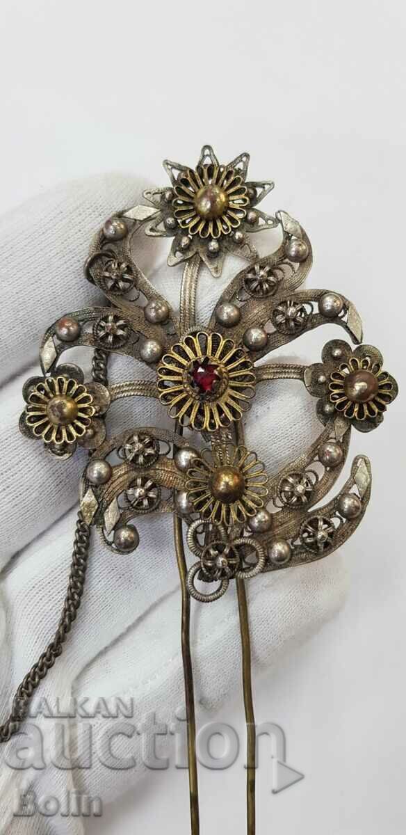 Rare Renaissance brooch, pin, toothpick, jewelry 19th century with price 290.00 BGN | € 148.27