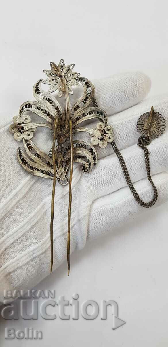 Delivery of Rare Renaissance brooch, pin, toothpick, jewelry 19th century