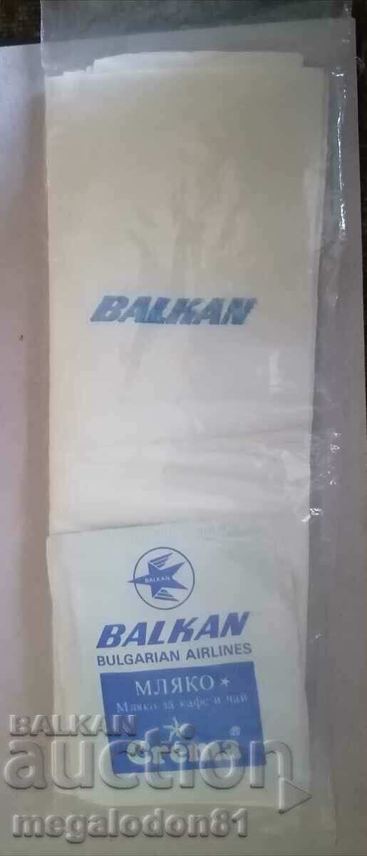 BGA Balkan - set de servetele cu un pachet de crema