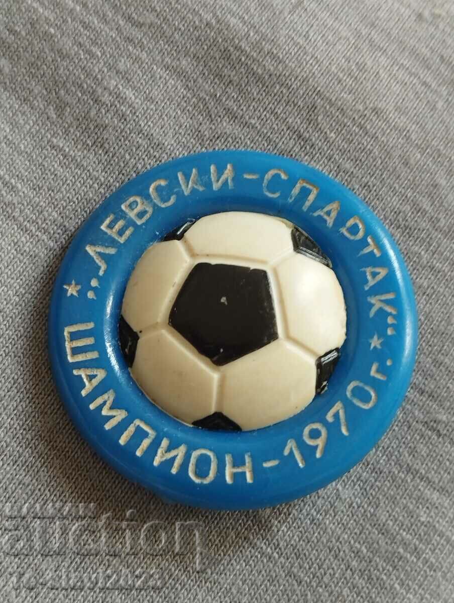 1970 Levski Spartak Old football badge