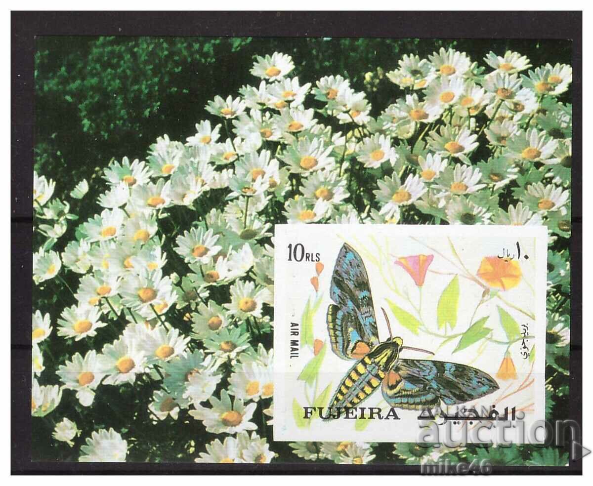 FOUGEIRA 1972 Exotic Butterflies block καθαρό διάτρητο