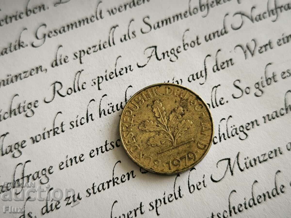 Coin - Germany - 10 Pfennig | 1979; series J with price 0.80 BGN | € 0.41 Coin - Germany - 10 Pfennig | 1979; series J with price 0.80 BGN | € 0.41