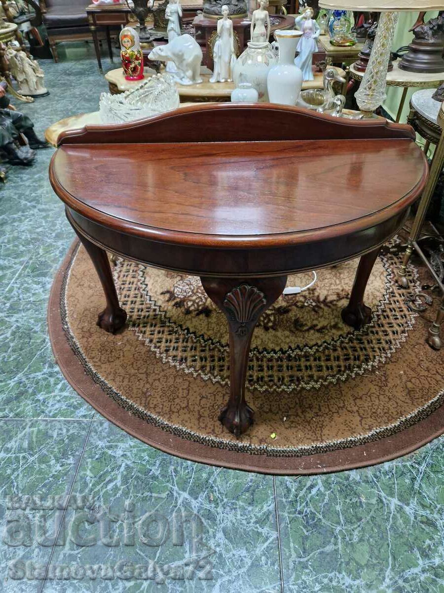 A unique antique English Chippendale coffee table