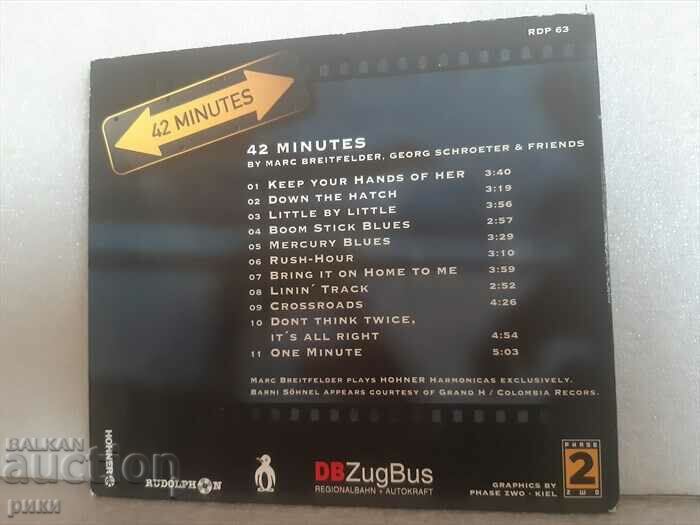 Marc Breitfelder, Friends Georg Schroeter – 42 Minutes 1997 with price 14.00 BGN | € 7.16 Marc Breitfelder, Friends Georg Schroeter – 42 Minutes 1997 with price 14.00 BGN | € 7.16
