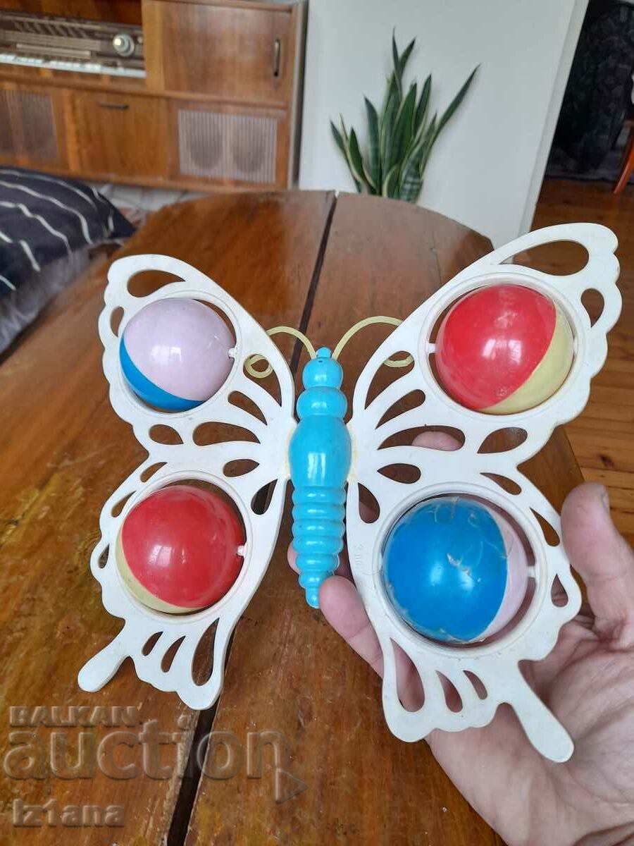 Auction Old toy rattle Butterfly Auction Old toy rattle Butterfly