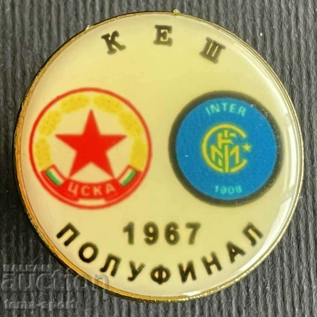 371 България знак футболен клуб ЦСКА Интер 1967г.