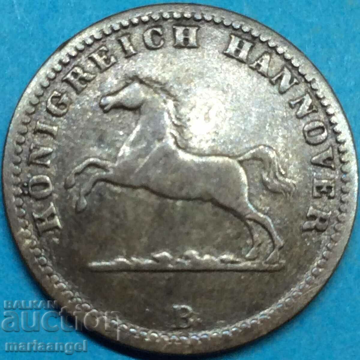 1 грош 1859 Хановер Германия билон