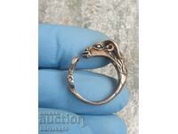 Aries silver ring