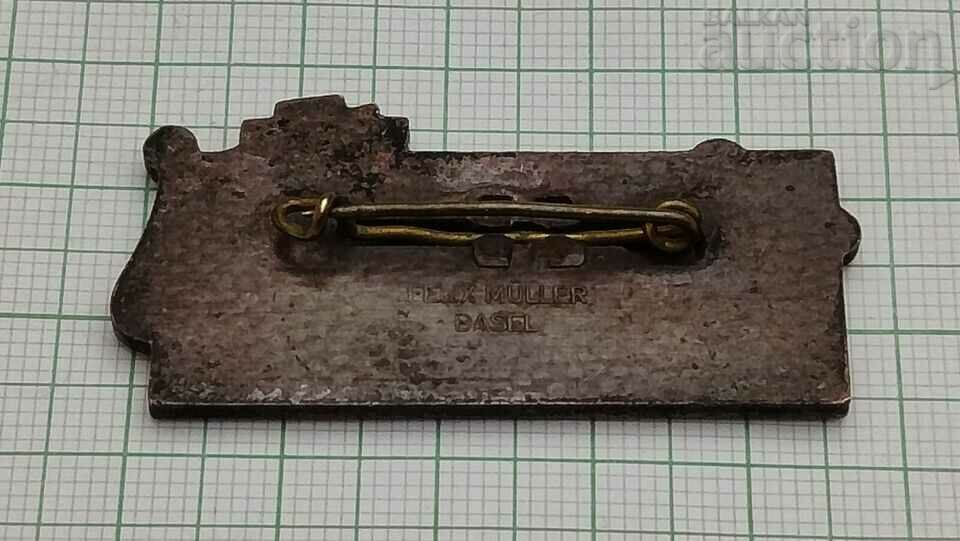 FASNACHT 1959 CARNIVAL BASEL BADGE by FELIX MULLER COPPER με τιμή 25.00 BGN | € 12.78