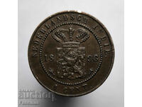 Медна монета 1 цент 1896  •  Холандска Източна Индия