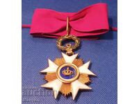 Кралство Белгия "Орден на короната" командирски III Ст за ши