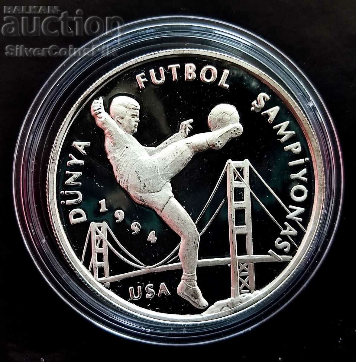 Silver 50000 Lira World Soccer 1994 ΗΠΑ Τουρκία