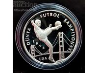 Argint 50000 Lire Fotbal Mondial 1994 SUA Turcia