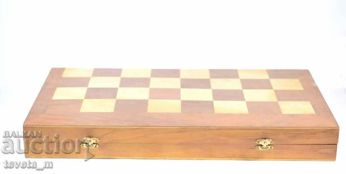 Chess and backgammon, Wood - 44.5 x 44.5 cm - 7