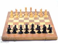 Chess and backgammon, Wood - 44.5 x 44.5 cm