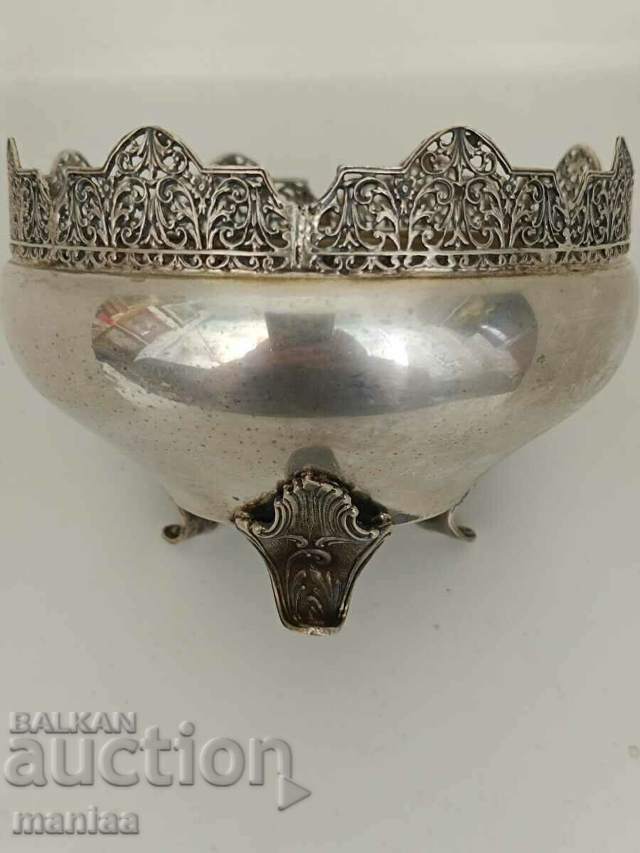 Delivery of Antique Italian, silver, marked, bowl Delivery of Antique Italian, silver, marked, bowl