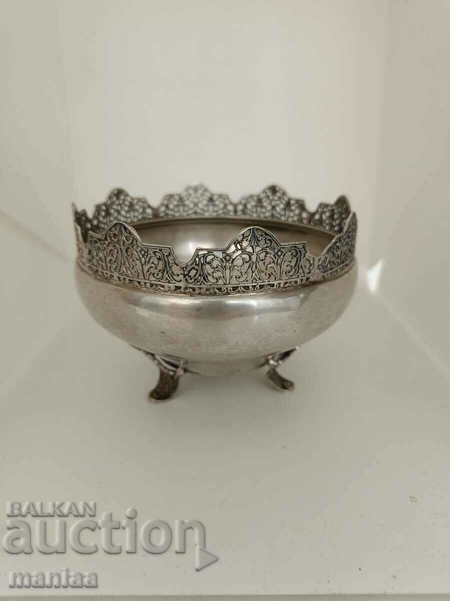Antique Italian, silver, marked, bowl Antique Italian, silver, marked, bowl