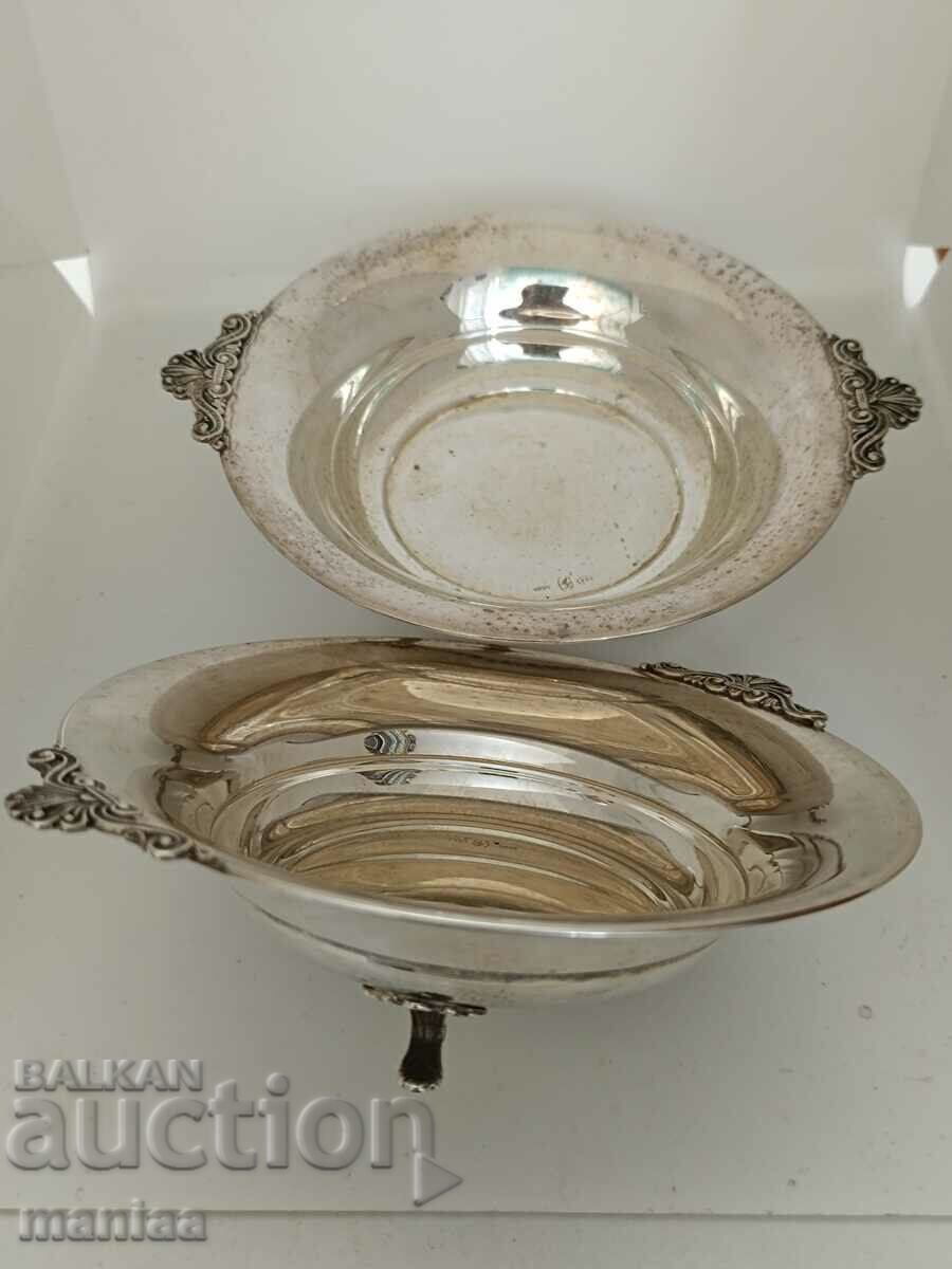 Auction Italian silver bowls Auction Italian silver bowls