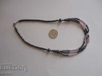Great Hematite and Pearl Necklace 24