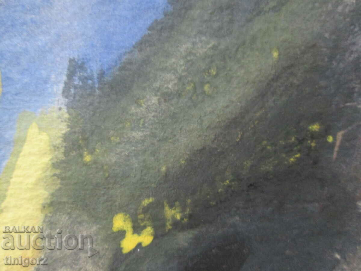 Watercolor painting, Todor Dryankov, signed, 50x36cm. with price 160.00 BGN | € 81.81