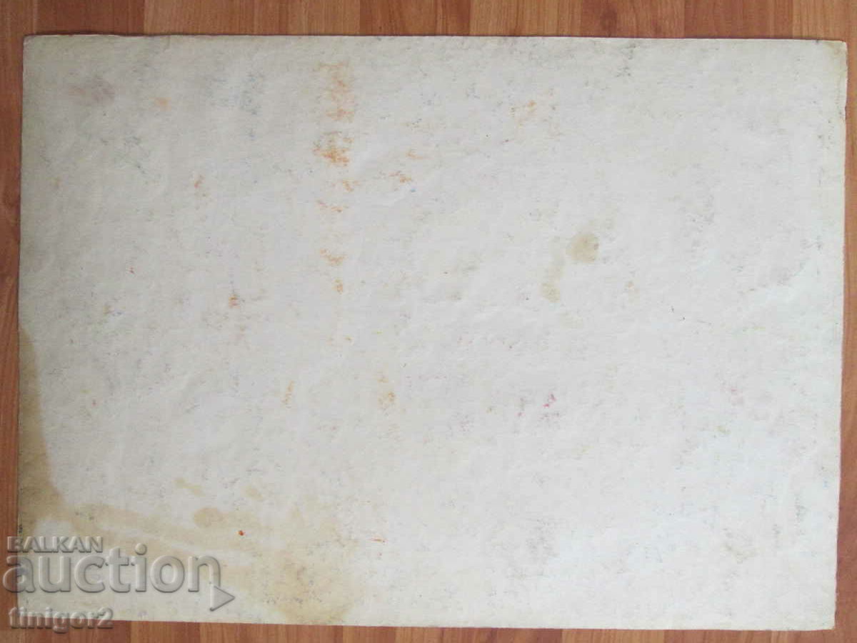 Delivery of Watercolor painting, Todor Dryankov, signed, 50x36cm.