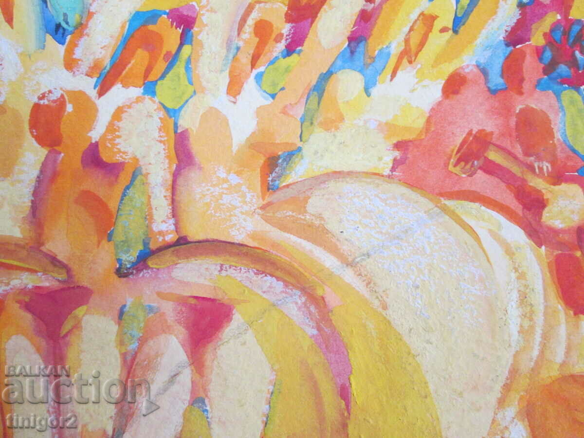 Watercolor painting, Todor Dryankov, signed, 50x36cm. - 6