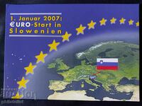 Complete Set - Slovenia Tolars and Euro Series 2007 UNC