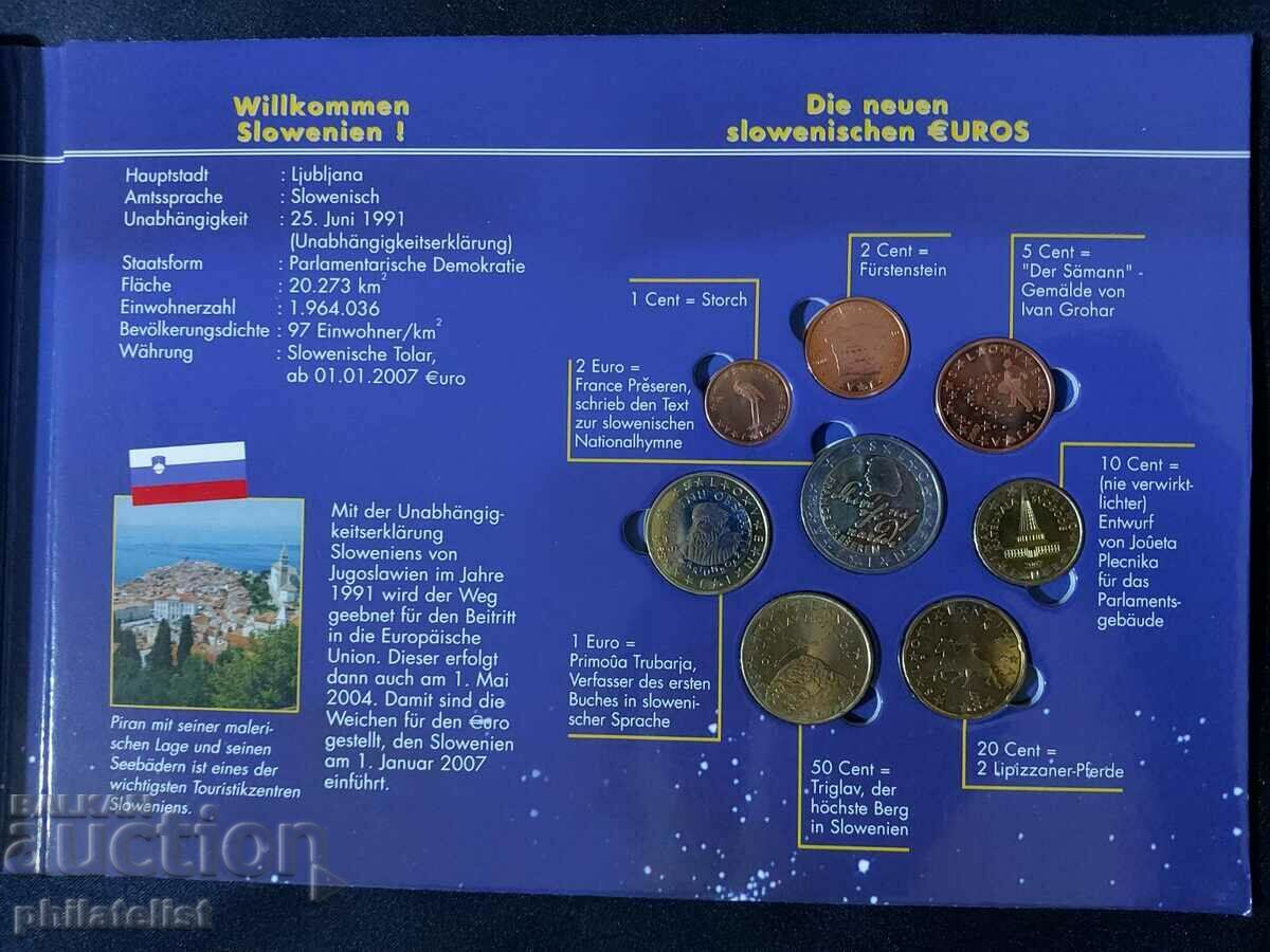 Complete Set - Slovenia Tolars and Euro Series 2007 UNC with price 44.00 BGN | € 22.50 Complete Set - Slovenia Tolars and Euro Series 2007 UNC with price 44.00 BGN | € 22.50