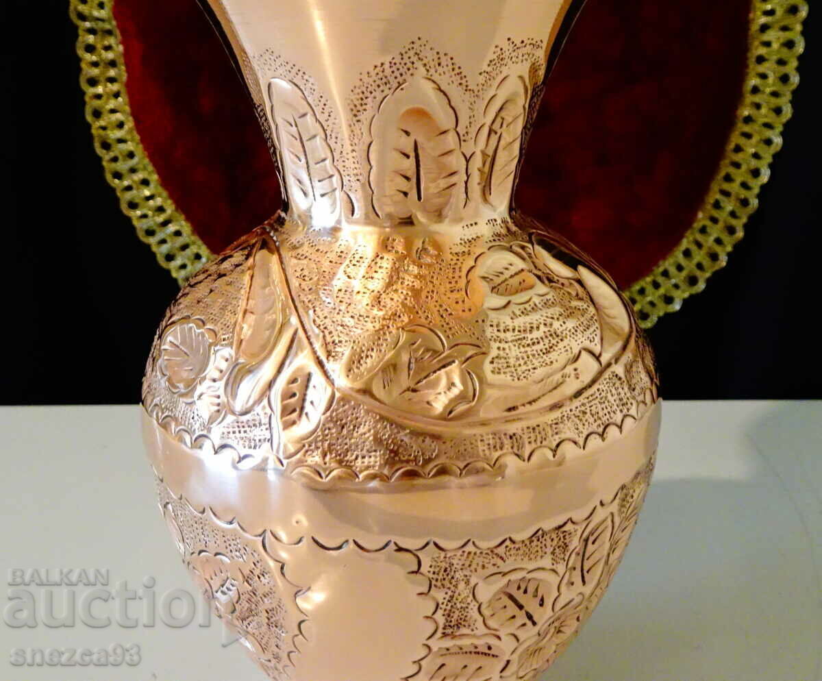 Antique copper vase Isfahan, Isfahan. - 5 Antique copper vase Isfahan, Isfahan. - 5