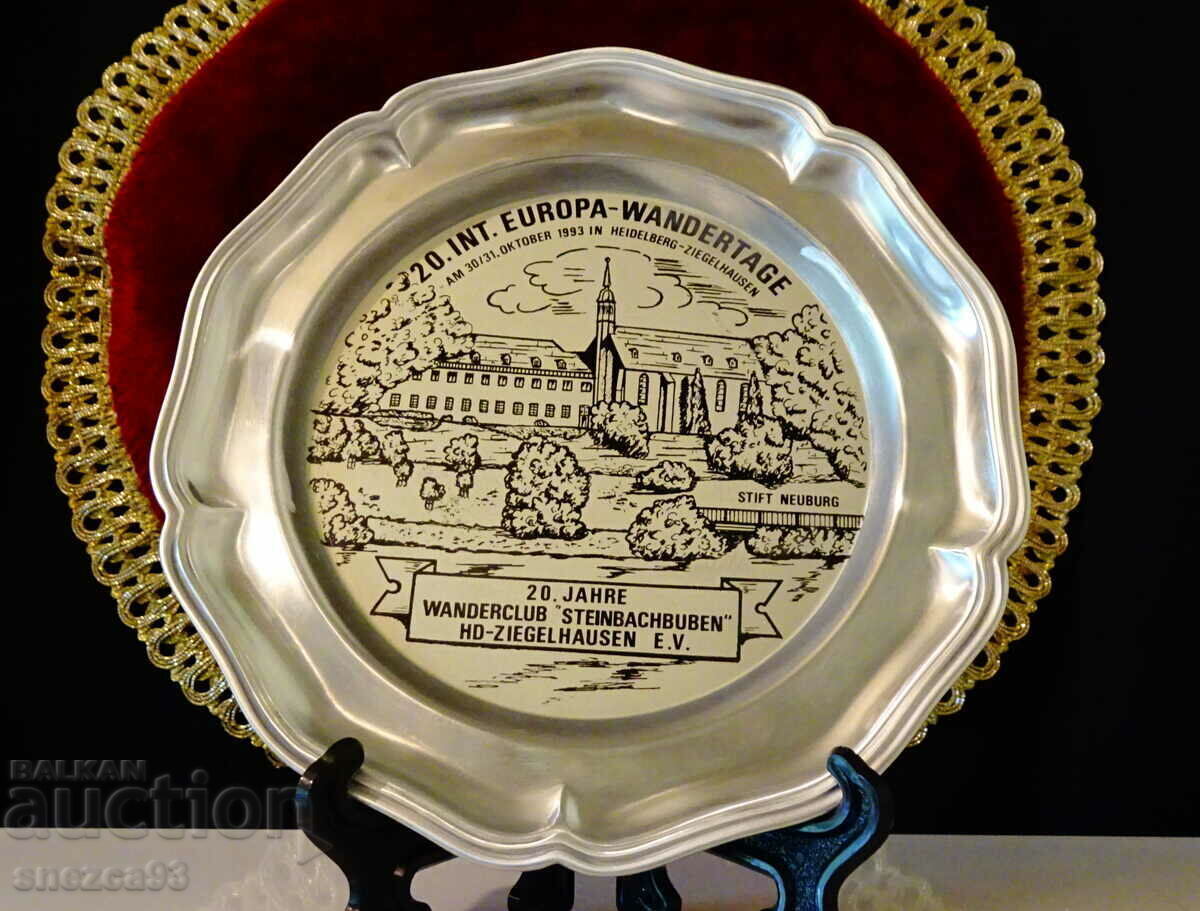 Tin plate, tin panel 16 cm., painting - 5 Tin plate, tin panel 16 cm., painting - 5