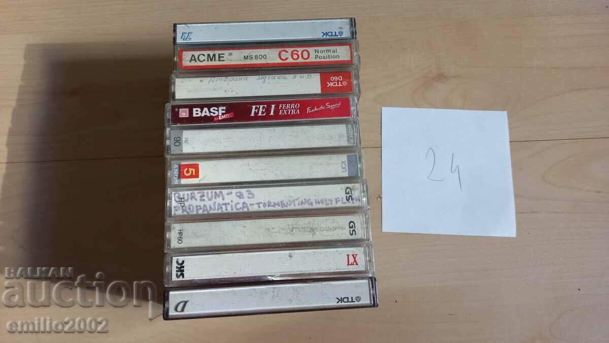 Audio cassettes 10 pcs 24